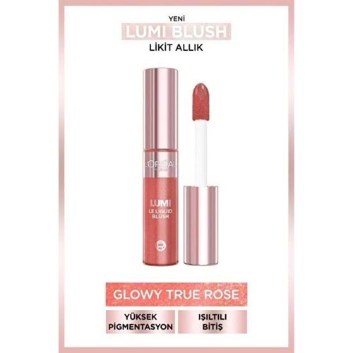 LOREAL LUMI LE LIQUID BLUSH 630 GLOWY TRUE ROSE