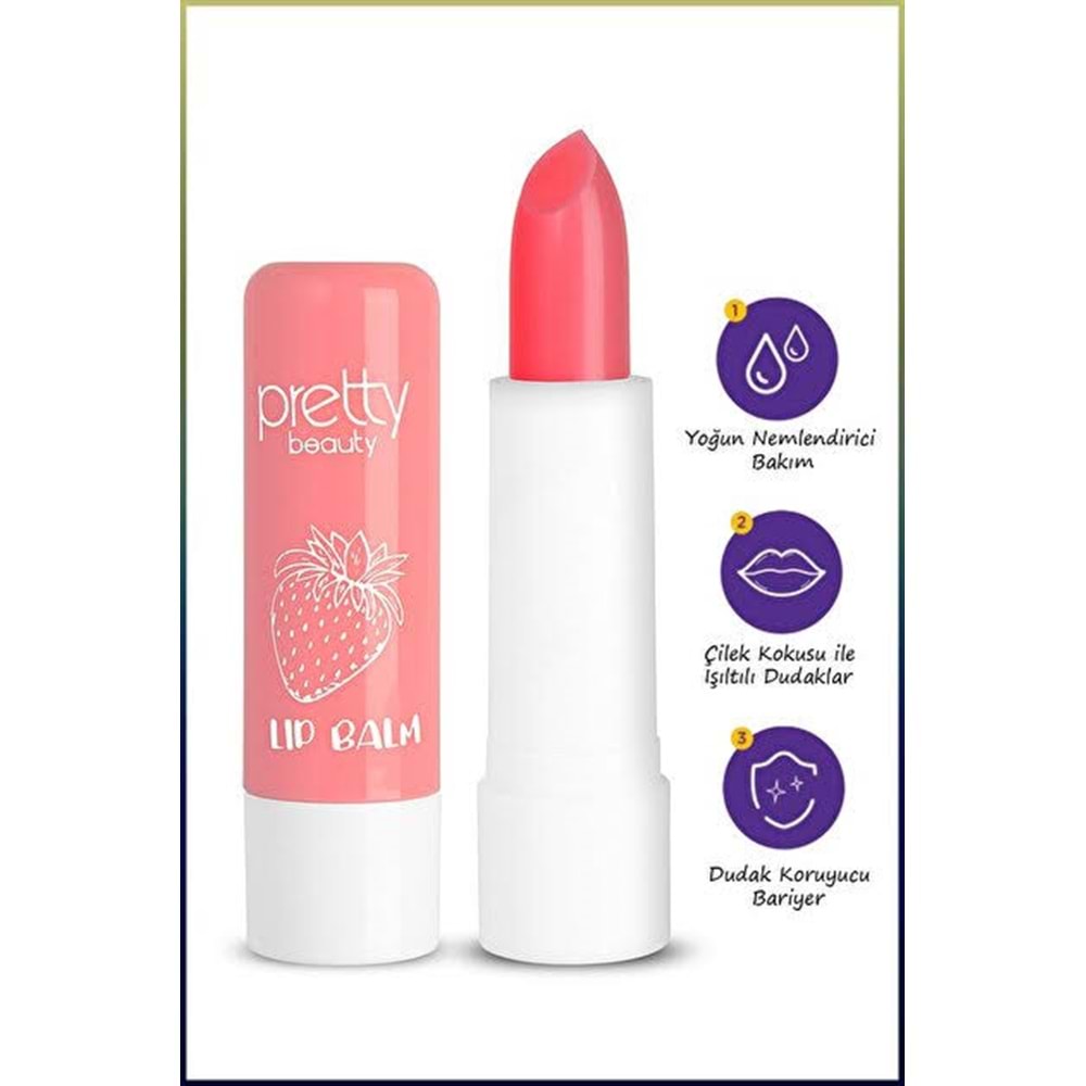 PRETTY PB-176 BABY LIP BALM STRAWBERRY