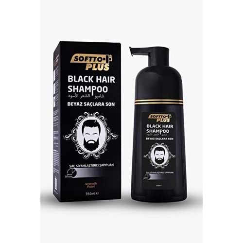 SOFTTO PLUS ŞAMPUAN BLACK 350 ML