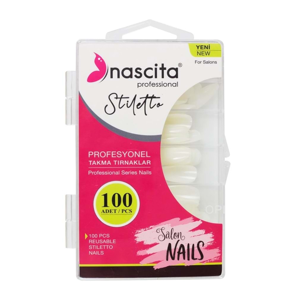 NASCITA PRO TAKMA TIRNAK 100LÜ STILETTO 164