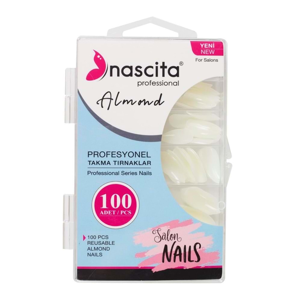 NASCITA PRO TAKMA TIRNAK 100LÜ ALMOND 166