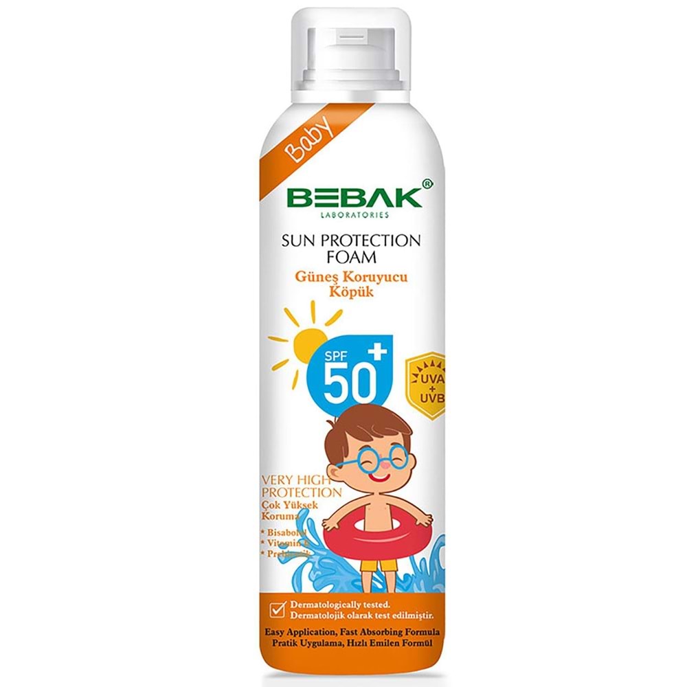 BEBAK SUN BABY GÜNEŞ KORUYUCU KÖPÜK SPREY 150 ML
