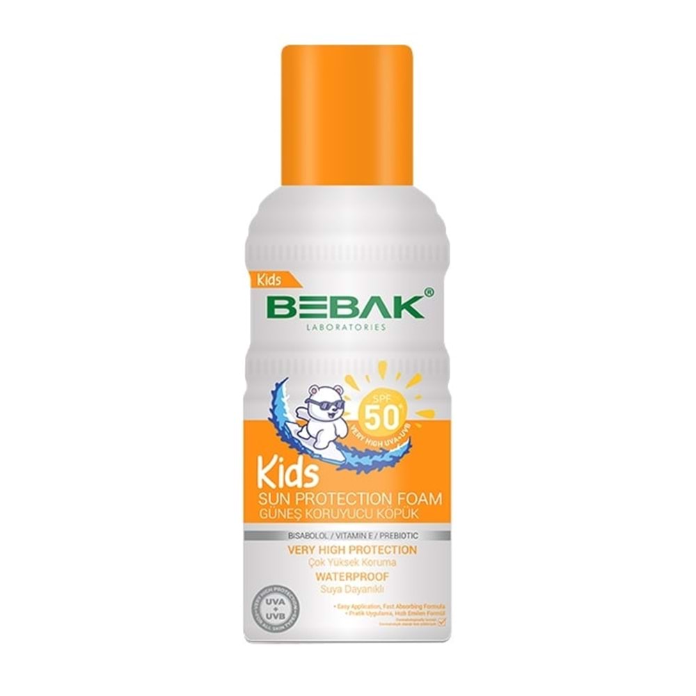 BEBAK SUN BABY GÜNEŞ KORUYUCU KÖPÜK SPREY 50 SPF 150 ML