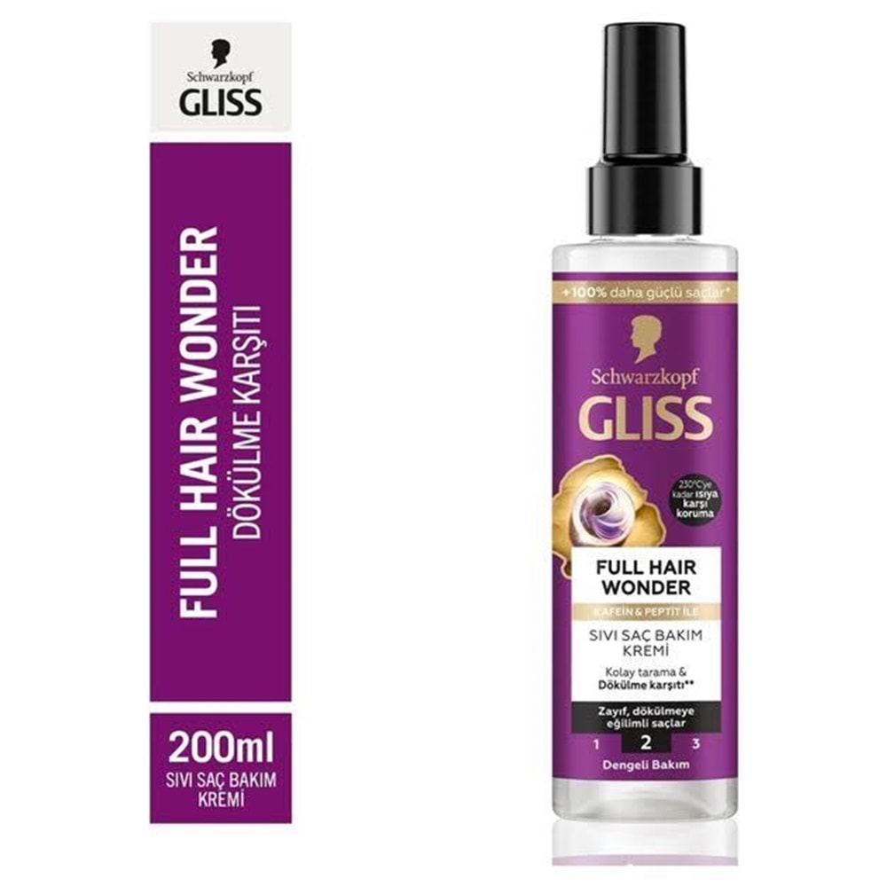 GLISS FULL HAIR WONDER SAÇ BAKIM KREMİ 200 ML