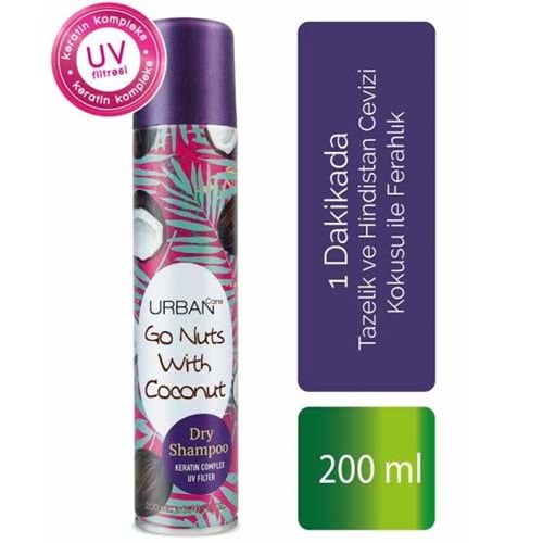 URBAN CARE GO NUTS WITH COCONUT KURU ŞAMPUAN 200 ML
