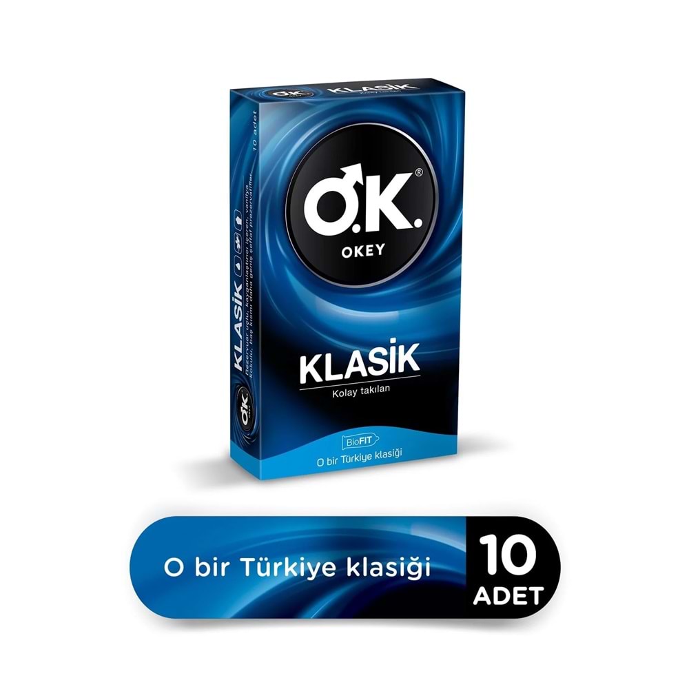 OKEY PREZERVATİF KLASİK 10LU