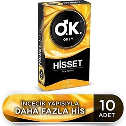 OKEY PREZERVATİF HİSSET 10LU