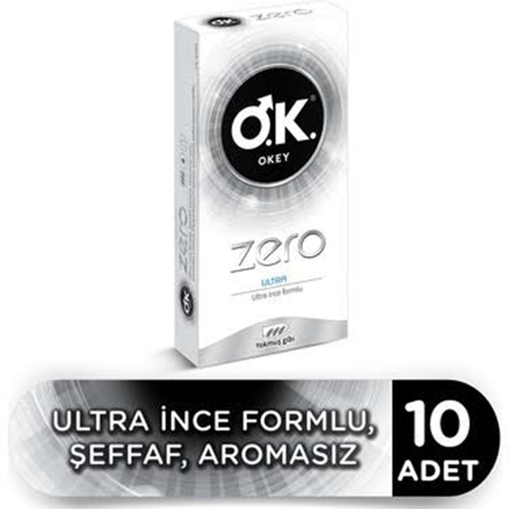 OKEY PREZERVATİF ZERO ULTRA 10LU