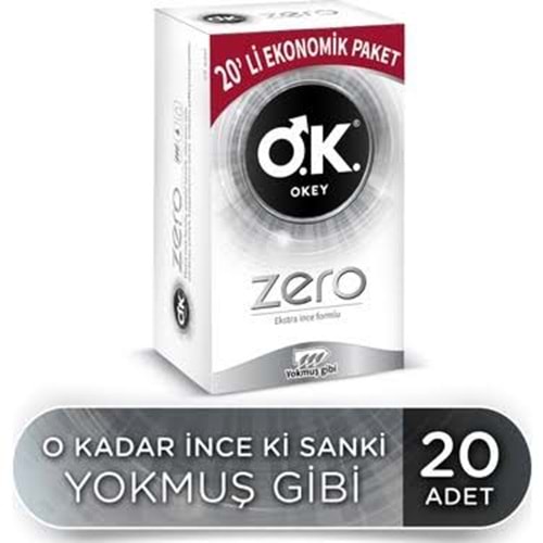 OKEY PREZERVATİF ZERO EKO 20Lİ