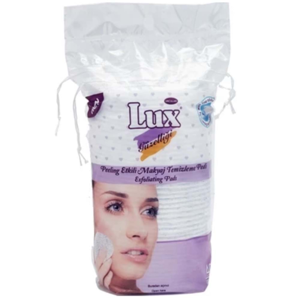 LUX MAKYAJ TEMİZLEME PEDİ PEELING ETKİLİ OVAL 40LI
