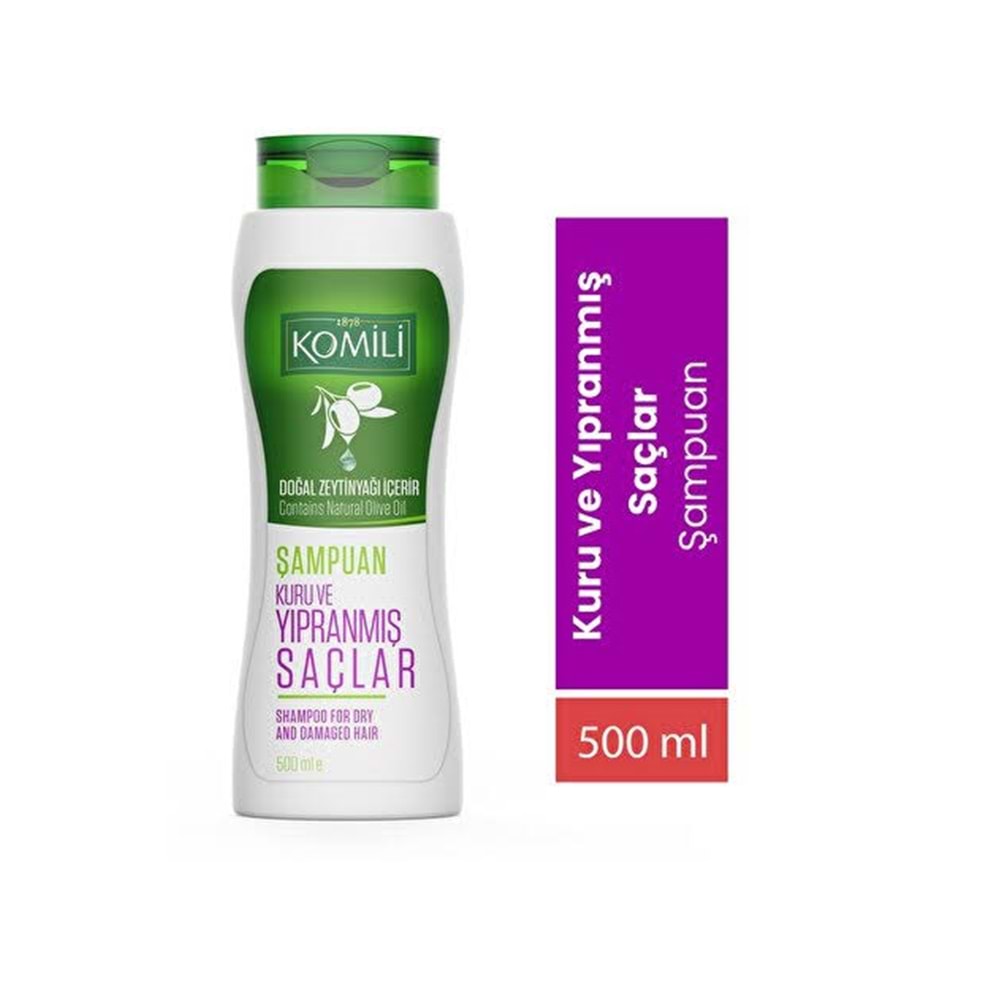 KOMİLİ KURU VE YIPRANMIŞ SAÇLAR 2 IN 1 ŞAMPUAN 500 ML