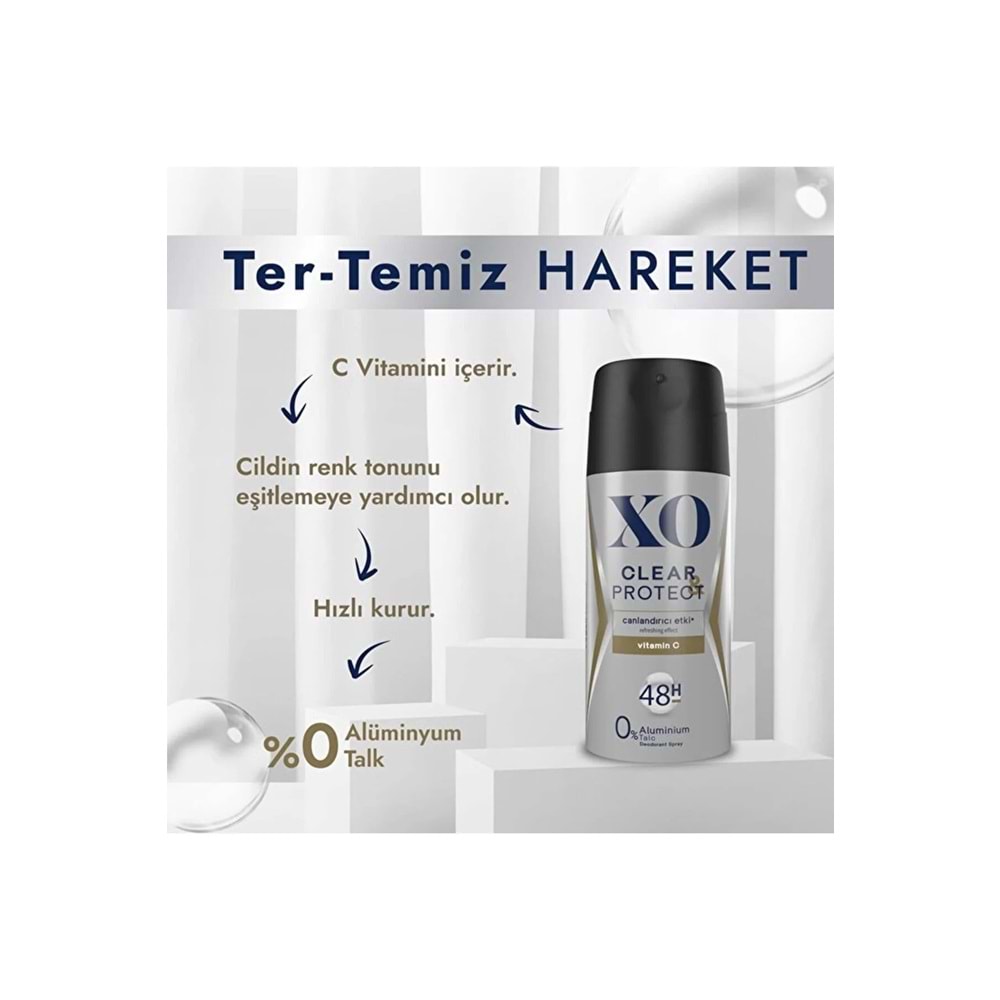 XO CLEAR & PROTECT DEO MEN 150 ML