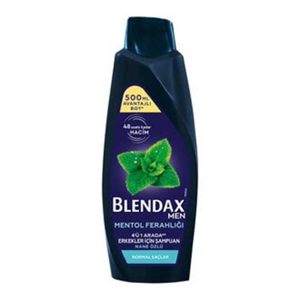 BLENDAX MENTOLLÜ ERKEK ŞAMPUAN 500 ML