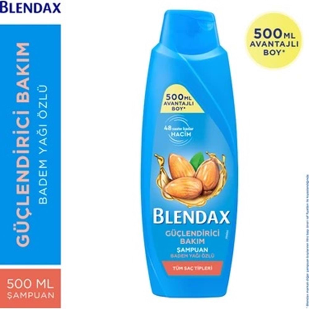 BLENDAX BADEM YAĞI ÖZLÜ ŞAMPUAN 500 ML