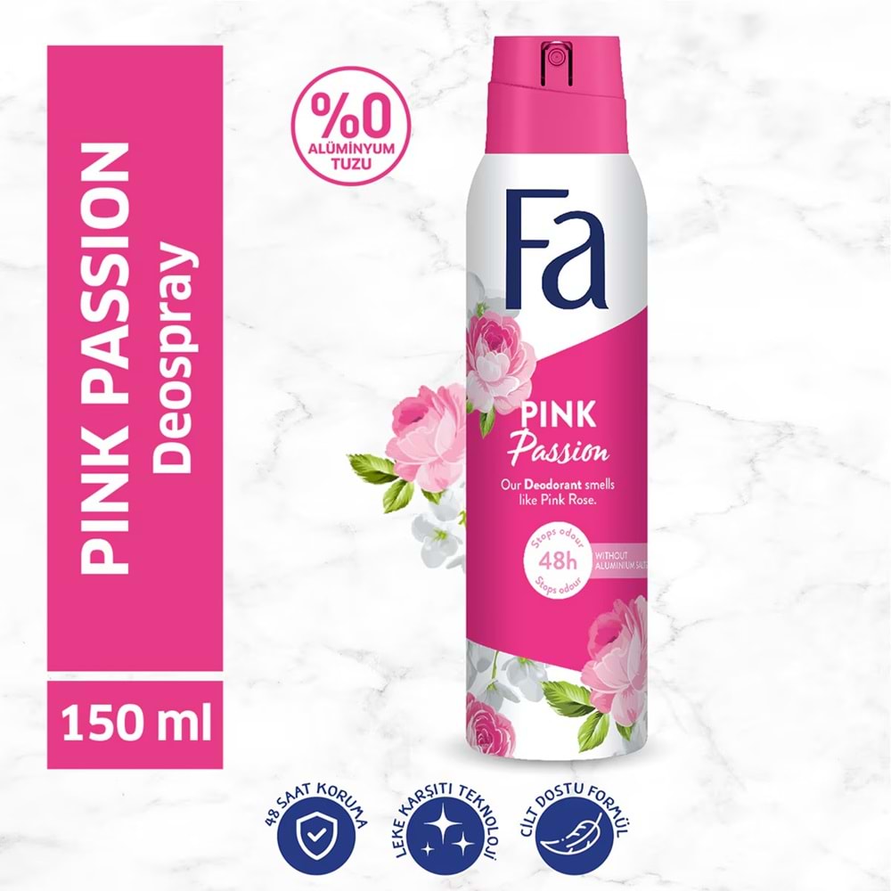 FA PINK PASSION DEO 150 ML