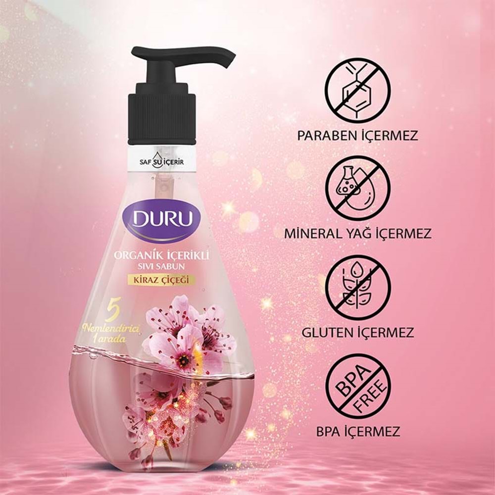 DURU KİRAZ ÇİÇEĞİ SIVI SABUN 500 ML