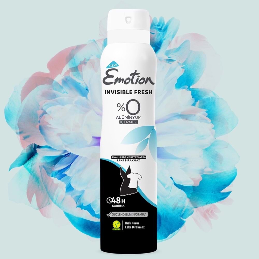 EMOTION INVISIBLE FRESH BLACK AND WHITE DEO 150 ML