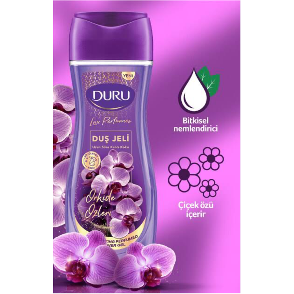 DURU LUX PARFUMES ORKİDE ÖZLERİ DUŞ JELİ 450 ML