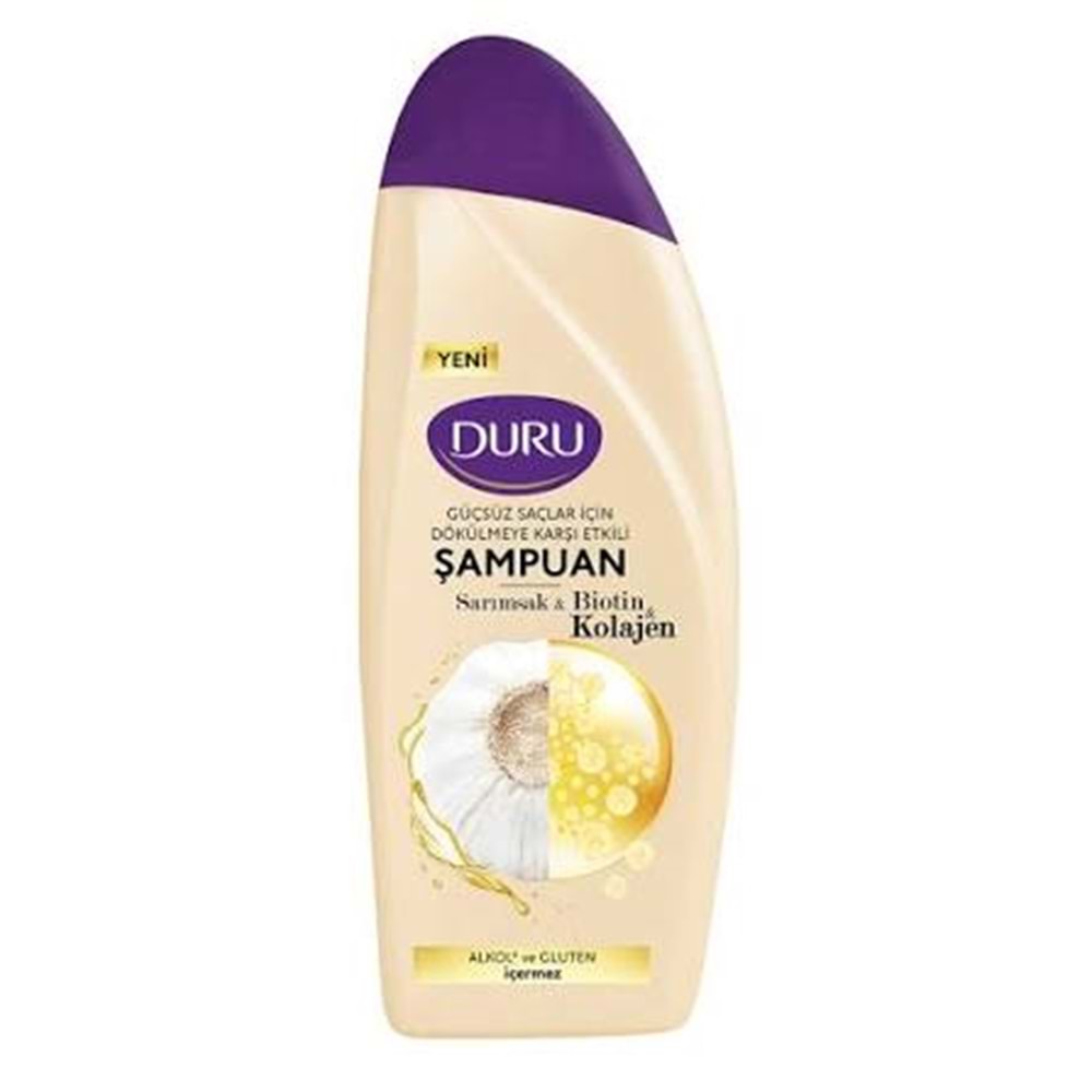 DURU KOLAJEN BIOTIN & SARIMSAK ŞAMPUAN 500 ML