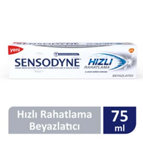 SENSODYNE HIZLI RAHATLAMA BEYAZLATICI DİŞ MACUNU 75 ML