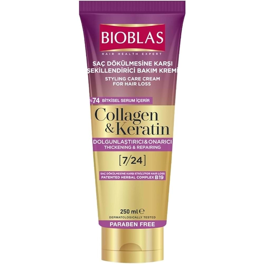 BIOBLAS KOLAJEN KERATİN ŞEKİLLENDİRİCİ KREM 250 ML
