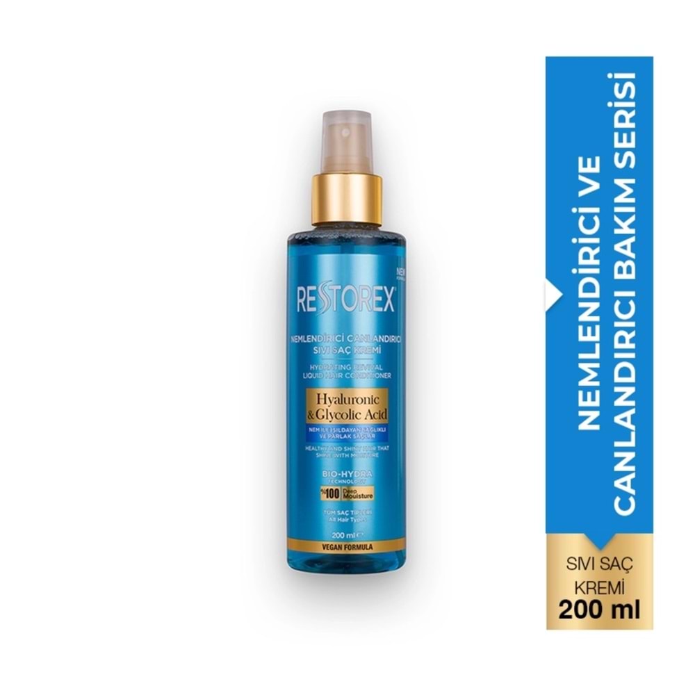 RESTOREX HYALURONIC & GLYCOLIC ASID SIVI SAÇ KREMİ 200 ML