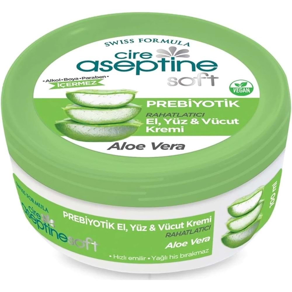 CİRE ASEPTİNE SOFT ALOE VERA KREM 100 ML