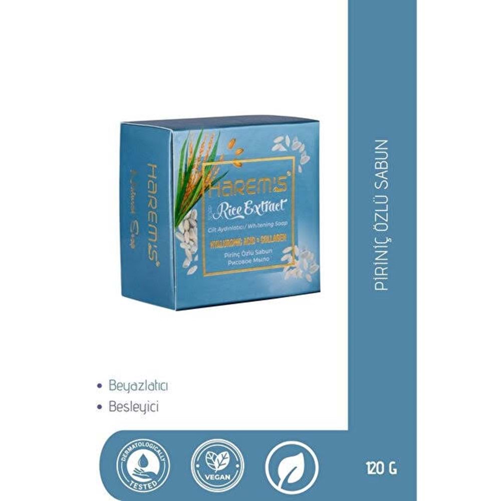 HAREMS PİRİNÇ SABUN 120 GR