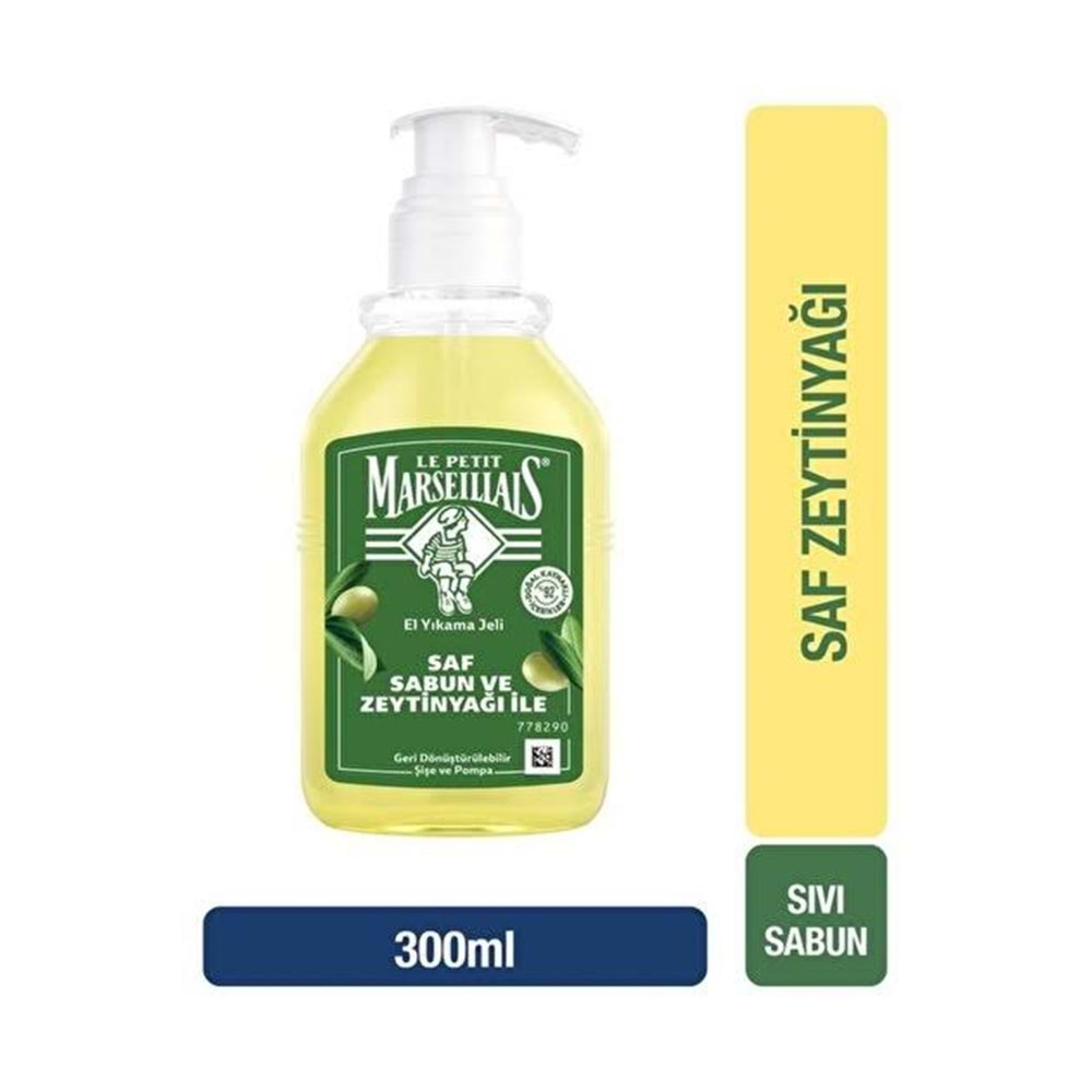 LE PETIT MARSEILLAIS ZEYTİNYAĞI SIVI EL SABUNU 300 ML