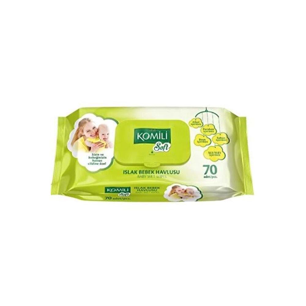 KOMİLİ SOFT ISLAK HAVLU 70 ADET