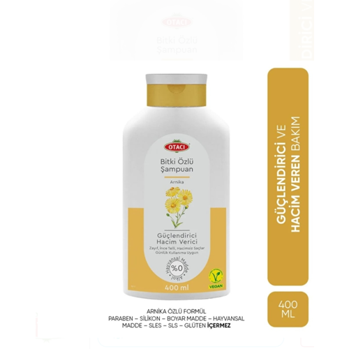 OTACI ARNİKA ŞAMPUAN GÜÇLENDİRİCİ VE HACİM VERİCİ 400 ML