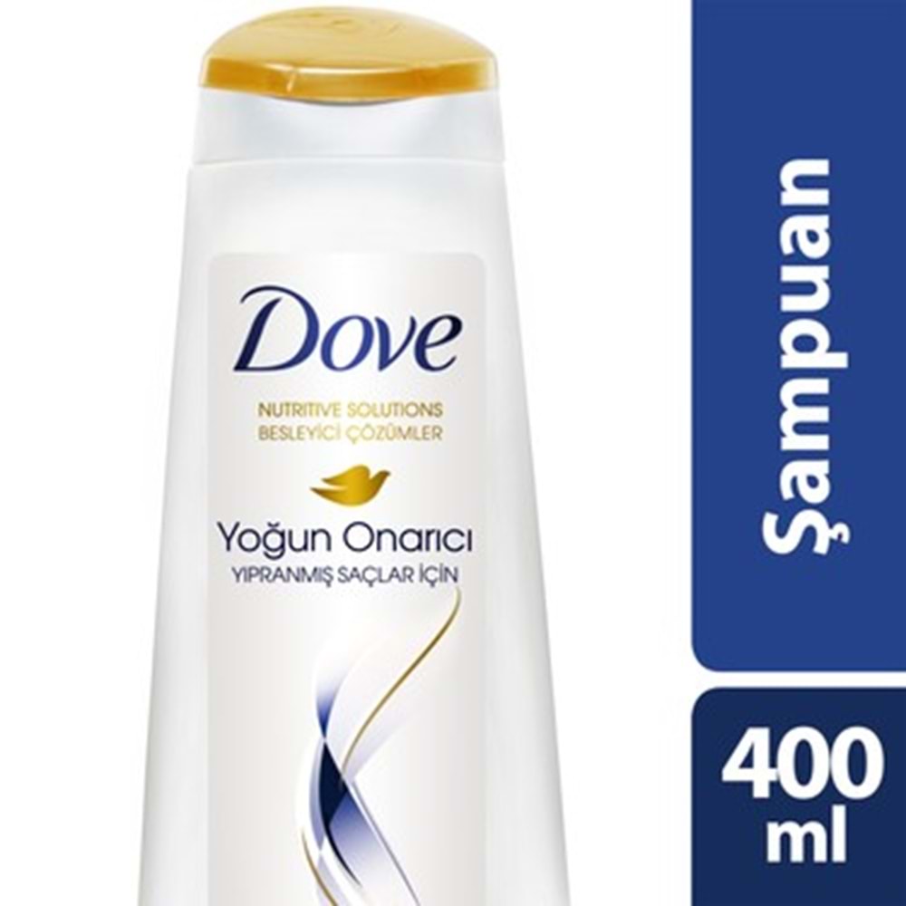 DOVE YOĞUN ONARICI YIPRANMIŞ SAÇLAR İÇİN ŞAMPUAN 400 ML