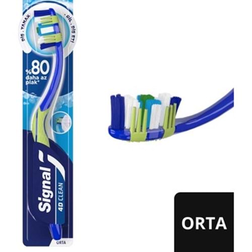 SİGNAL 4D CLEAN EXPERT TEKLİ DIŞ FIRÇASI ORTA