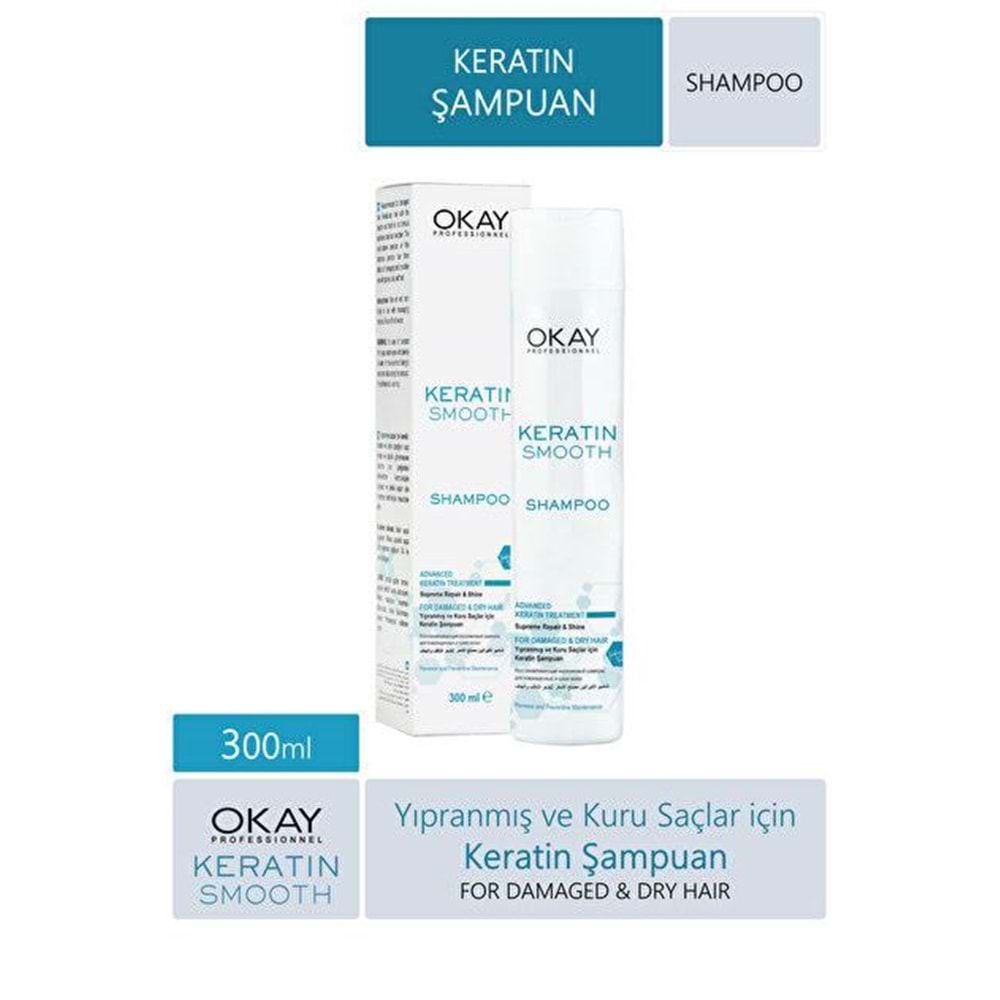 OKAY PRO KERATIN SMOOTH ŞAMPUAN 300 ML