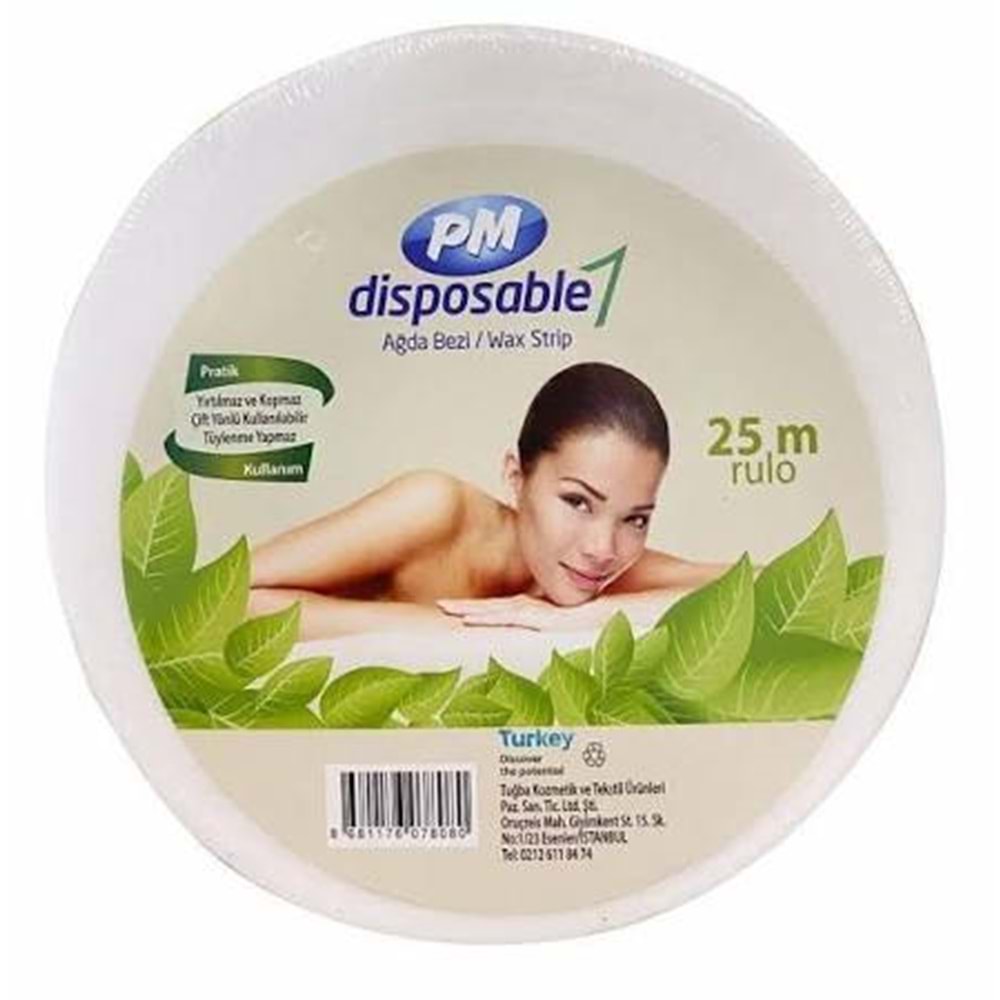 PM DISPOSABLE 25 MT RULO AĞZA BEZİ