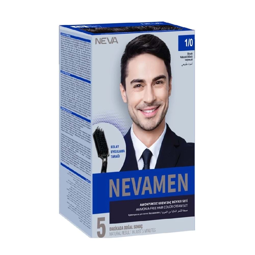NEVAMEN NATURAL 1/0 SİYAH SAÇ BOYASI