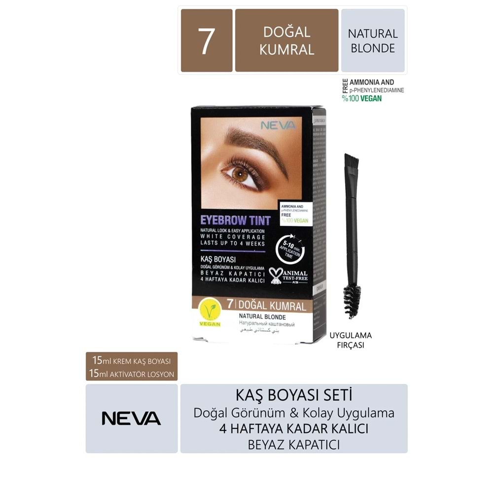 NEVA KAŞ BOYASI 7 DOĞAL KUMRAL
