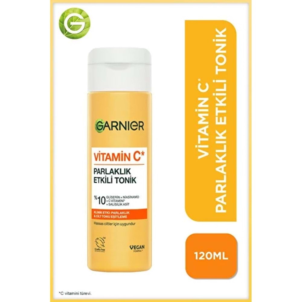 GARNIER VİTAMİN C PARLAKLIK ETKİLİ TONİK 120 ML