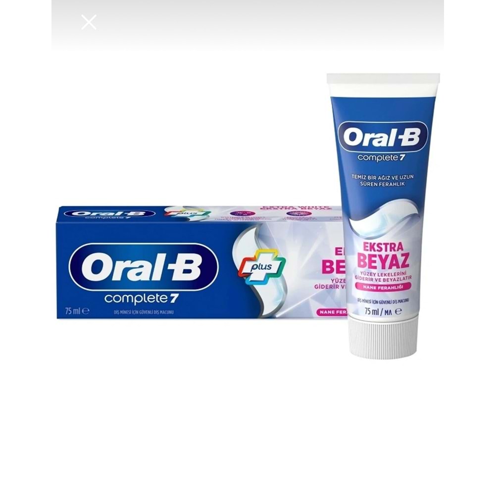 ORAL-B COMPLETE 7 EXTRA WHITE DİŞ MACUNU 75 ML