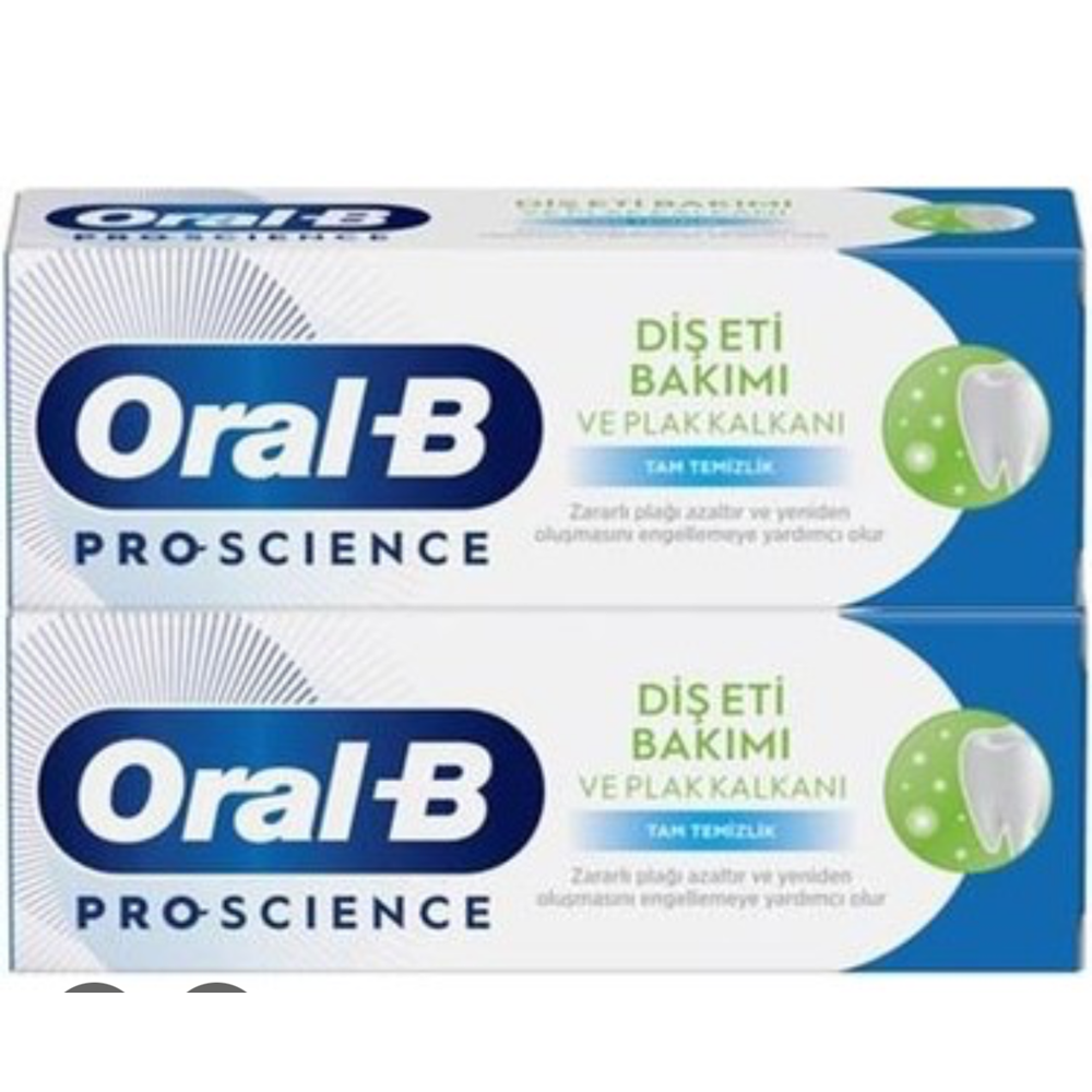 ORAL-B PRO SCIENCE DİŞ ETİ BAKIMI VE PLAK KALKANI DİŞ MACUNU 2X 50 ML