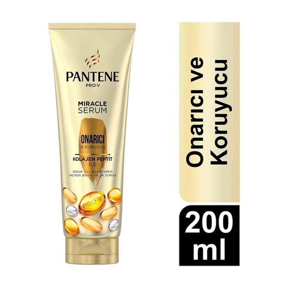 PANTENE MIRACLE SERUM ONARICI VE KORUYUCU SAÇ BAKIM KREMİ 200 ML