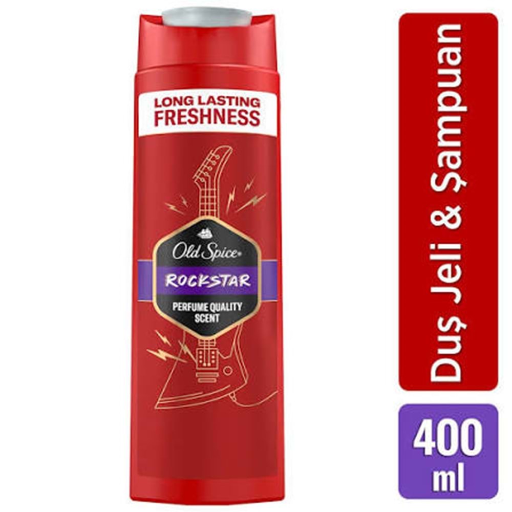 OLD SPICE ROCKSTAR 3 IN 1 BODY-HAIR-FACE WASH 400 ML