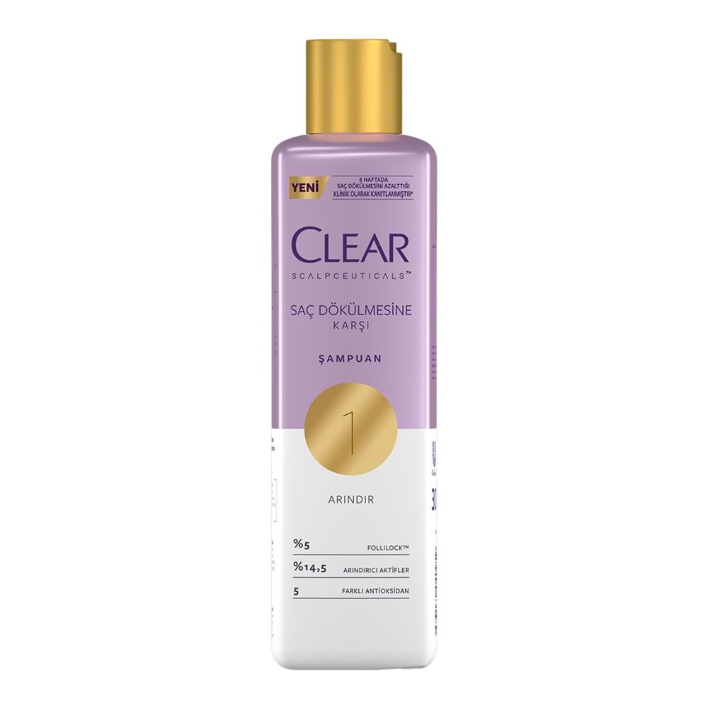 CLEAR SCALPCEUTICALS SAÇ DÖKÜLMESİNE KARŞI ŞAMPUAN 300 ML