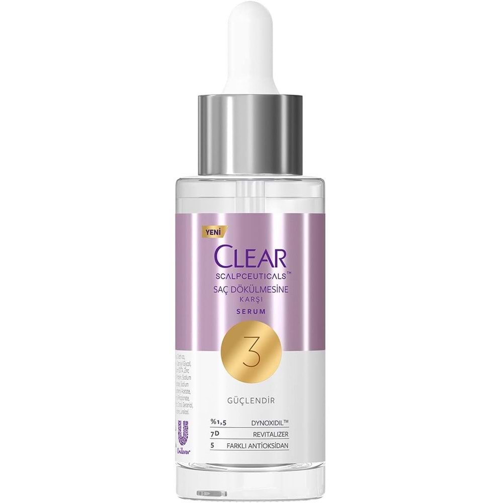 CLEAR SCALPCEUTICALS SAÇ DÖKÜLMESİNE KARŞI SERUM 45 ML