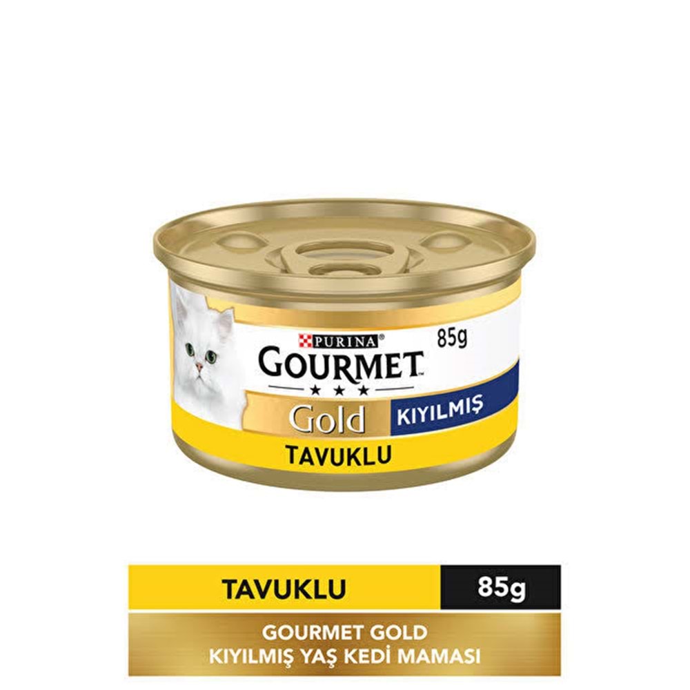 PURINA GOURMET GOLD KIYILMIŞ TAVUKLU YAŞ MAMA 85 GR