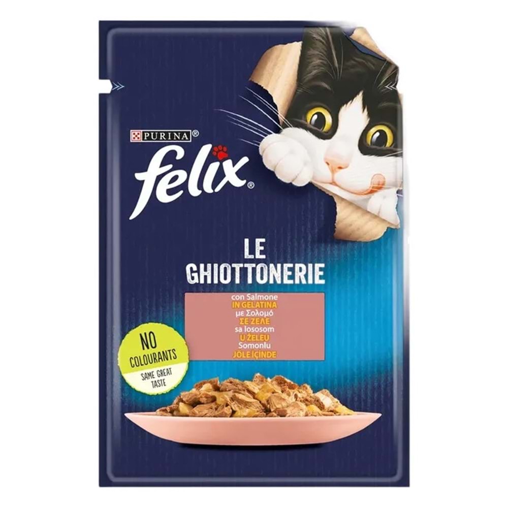 PURINA FELIX SOMONLU KEDİ YAŞ MAMA 85 GR