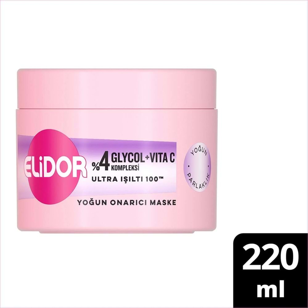 ELİDOR IŞILTI SERİ YOĞUN ONARICI MASKE 220 ML