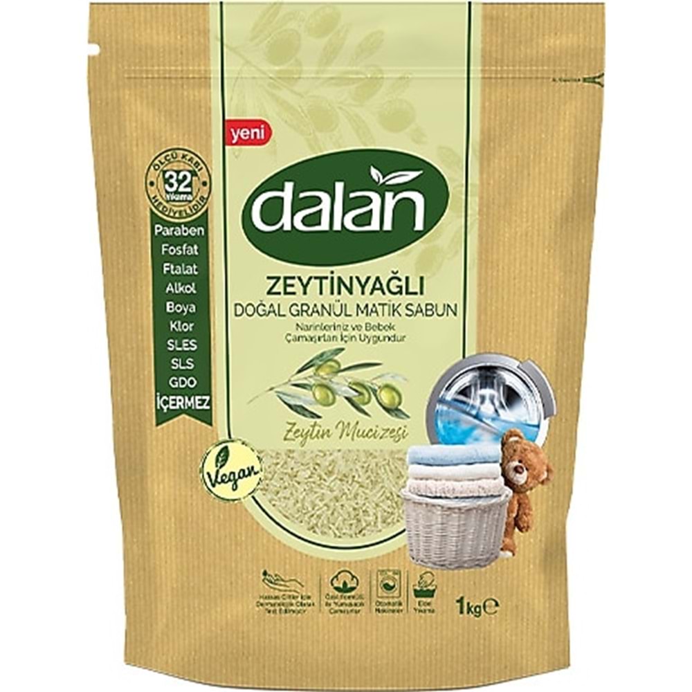 DALAN DOĞAL GRANÜL ZEYTİN MUCİZESİ MATİK SABUN 1 KG