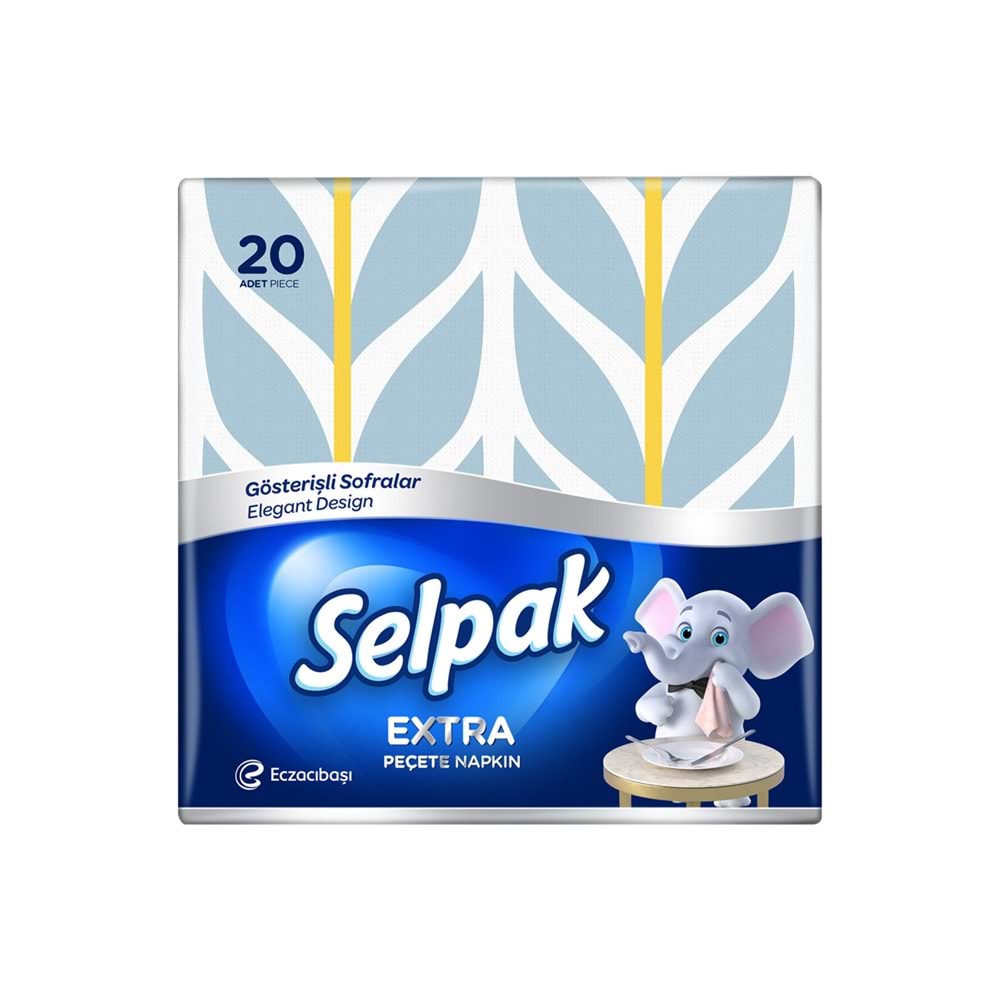 SELPAK EXTRA PEÇETE NAPKIN GÖSTERİŞLİ SOFRALAR 20Lİ