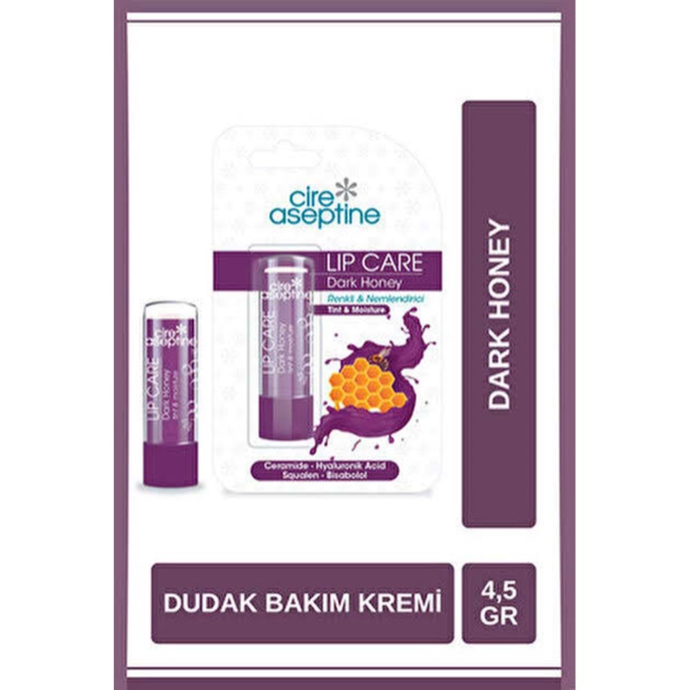 CİRE ASEPTİNE LIP CARE DARK HONEY DUDAK BAKIM KREMİ 4,5 GR